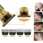 Aparador De Pelo T9 Dourado 110v-240v Profissional