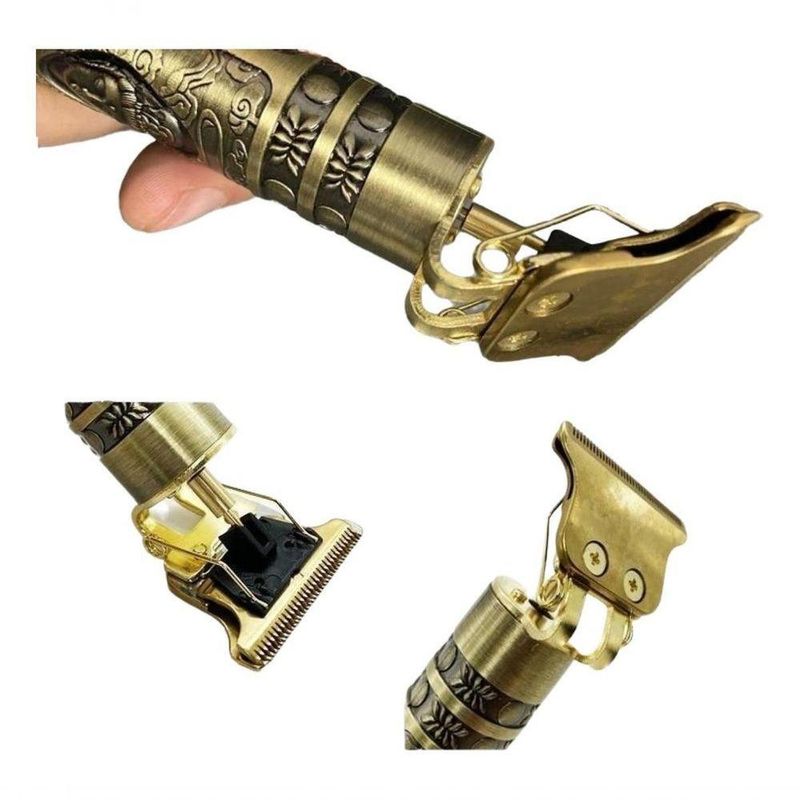 Aparador De Pelo T9 Dourado 110v-240v Profissional