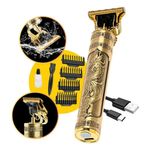 Aparador De Pelo T9 Dourado 110v-240v Profissional