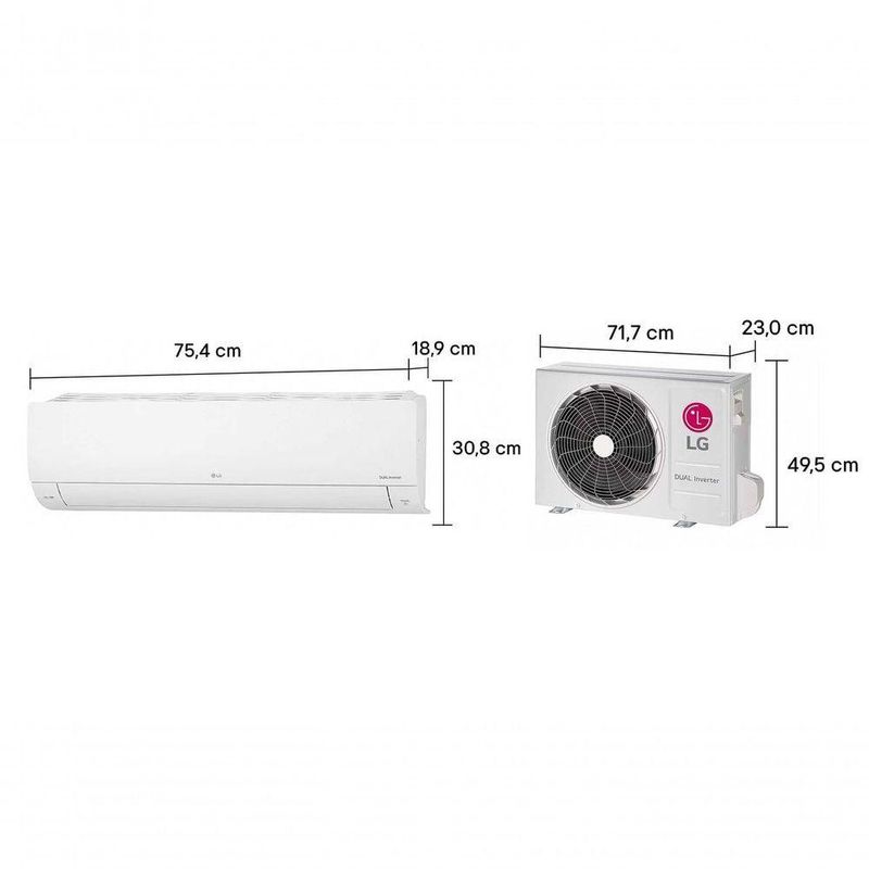 Ar Condicionado LG Dual Inverter AI Voice 9000 BTUs Quente/Frio 220V