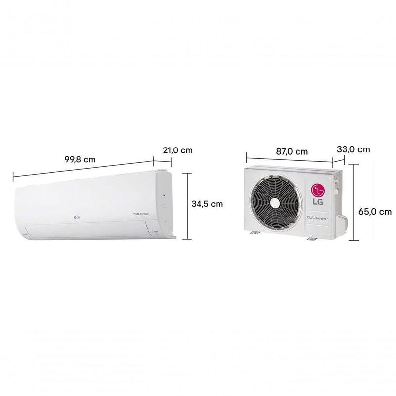 Ar Condicionado LG Dual Inverter AI Voice 24000 BTUs Quente/Frio 220V