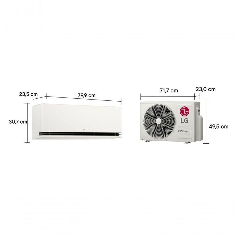 Ar Condicionado LG Dual Inverter AI Air 9000 BTU Frio 220V