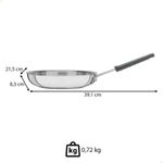 Frigideira Tramontina Professional Em Inox Fundo Triplo E Cabo Com Luva De Silicone 20 Cm 62333200