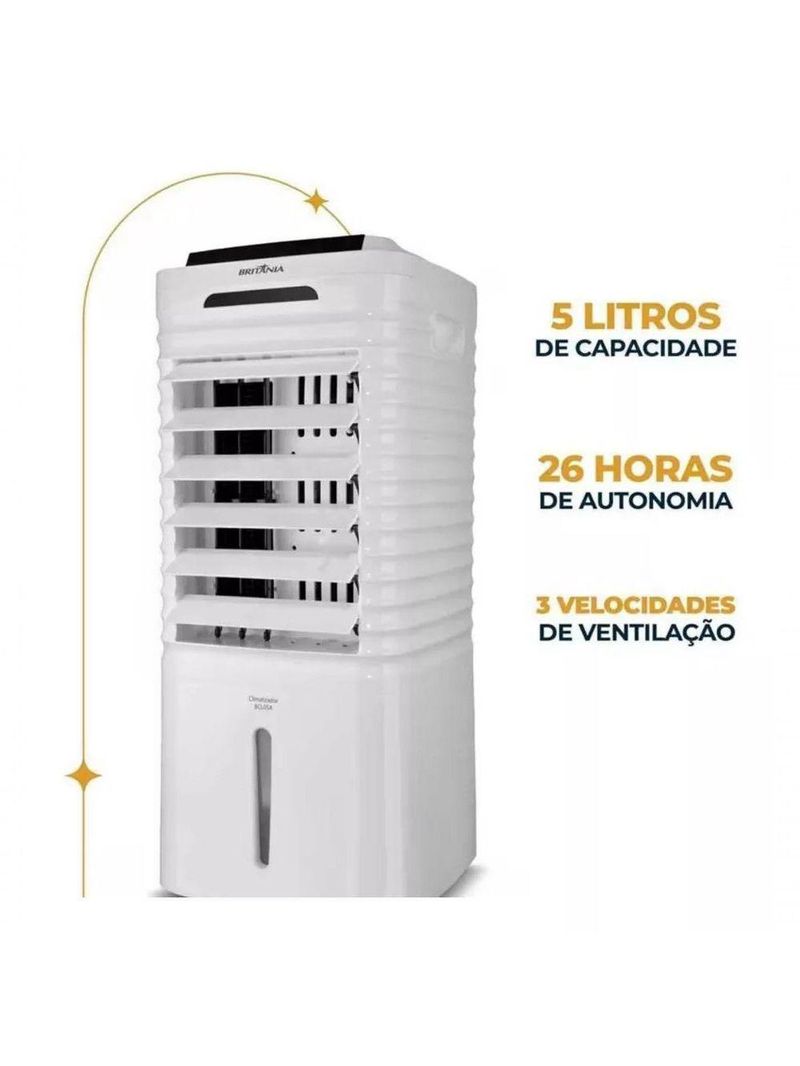 Climatizador De Ar Britânia 4 Em 1 Autonomia De 26h BCL05A 110V