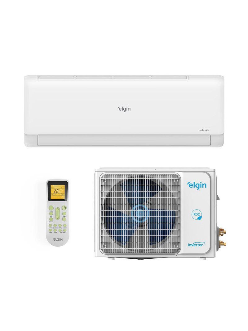 Ar Condicionado Split Hi Wall Eco Inverter Elgin 18000 Btus Quente e Frio 220V