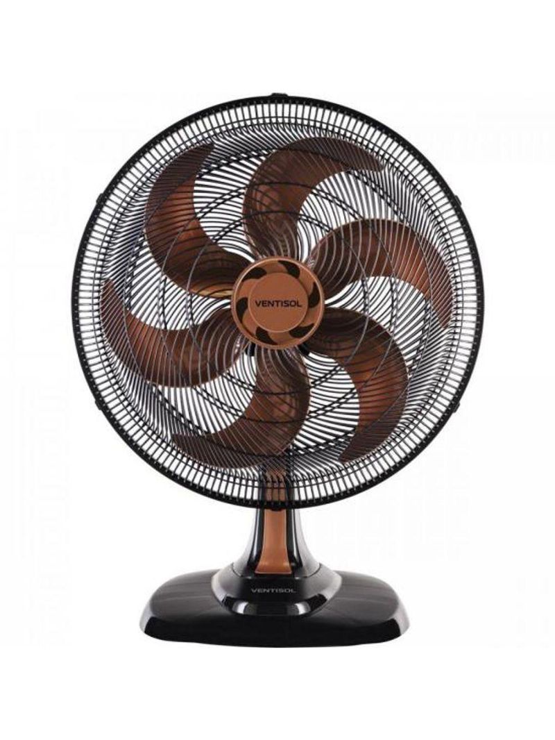 Ventilador De Mesa 50cm 110V Turbo6 Bronze Ventisol