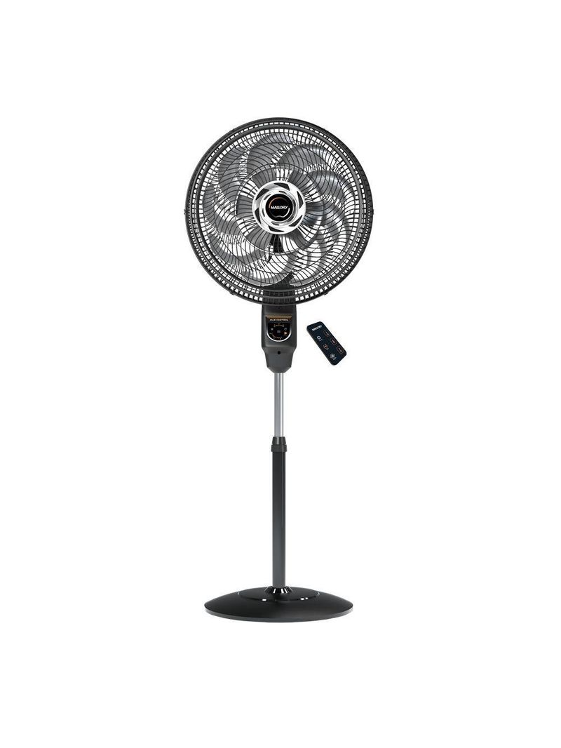 Ventilador De Coluna Mallory Max Control 40cm Preto E Grafite 110V