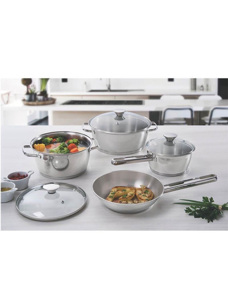 Frigideira Tramontina Allegra Em Aço Inox Com Fundo Triplo 20 Cm 1,30 L 62666200