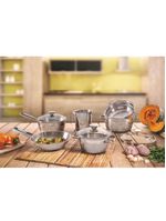 Frigideira Tramontina Allegra Em Aço Inox Com Fundo Triplo 20 Cm 1,30 L 62666200