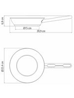 Frigideira Tramontina Allegra Em Aço Inox Com Fundo Triplo 20 Cm 1,30 L 62666200