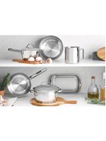 Frigideira Tramontina Allegra Em Aço Inox Com Fundo Triplo 20 Cm 1,30 L 62666200