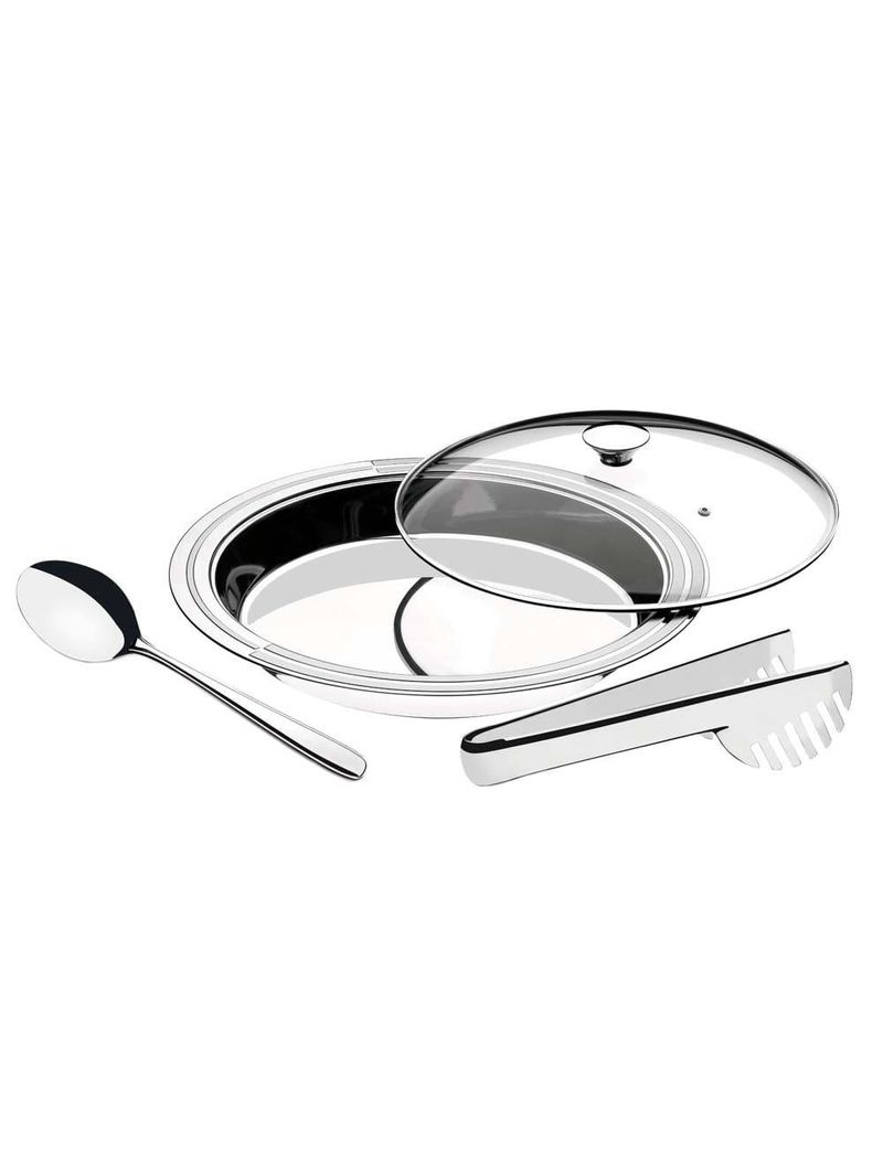 Jogo para servir arroz e massa tramontina ciclo em aço inox - 3 peças