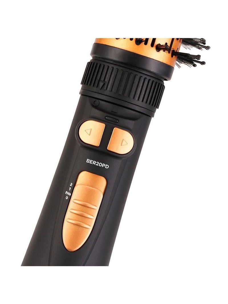 Escova rotativa secadora britânia ber20pd com 3 temperaturas bivolt – preta/dourada