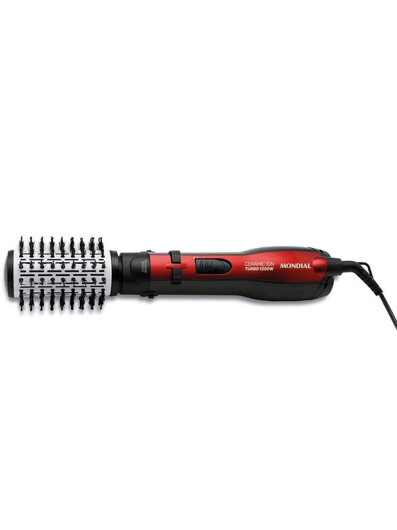 Escova rotativa mondial ceramic Íon turbo er-09 - vermelho