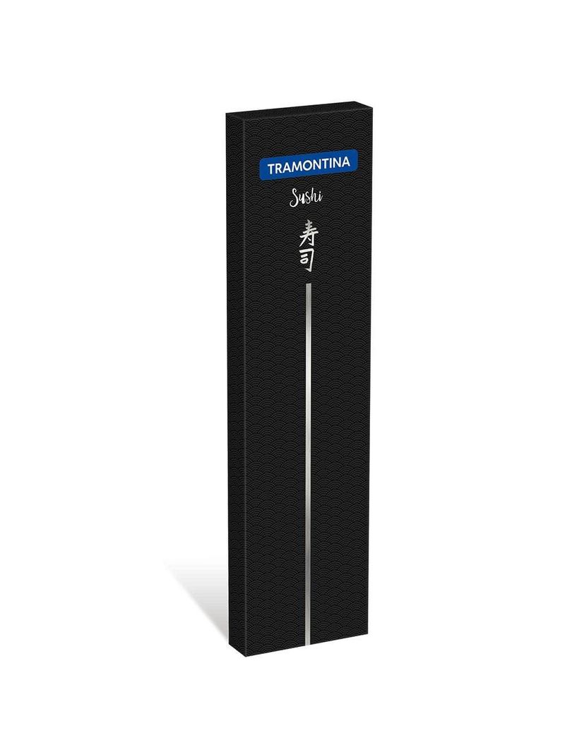Faca 8" deba tramontina sushi silver em aço inox - marrom