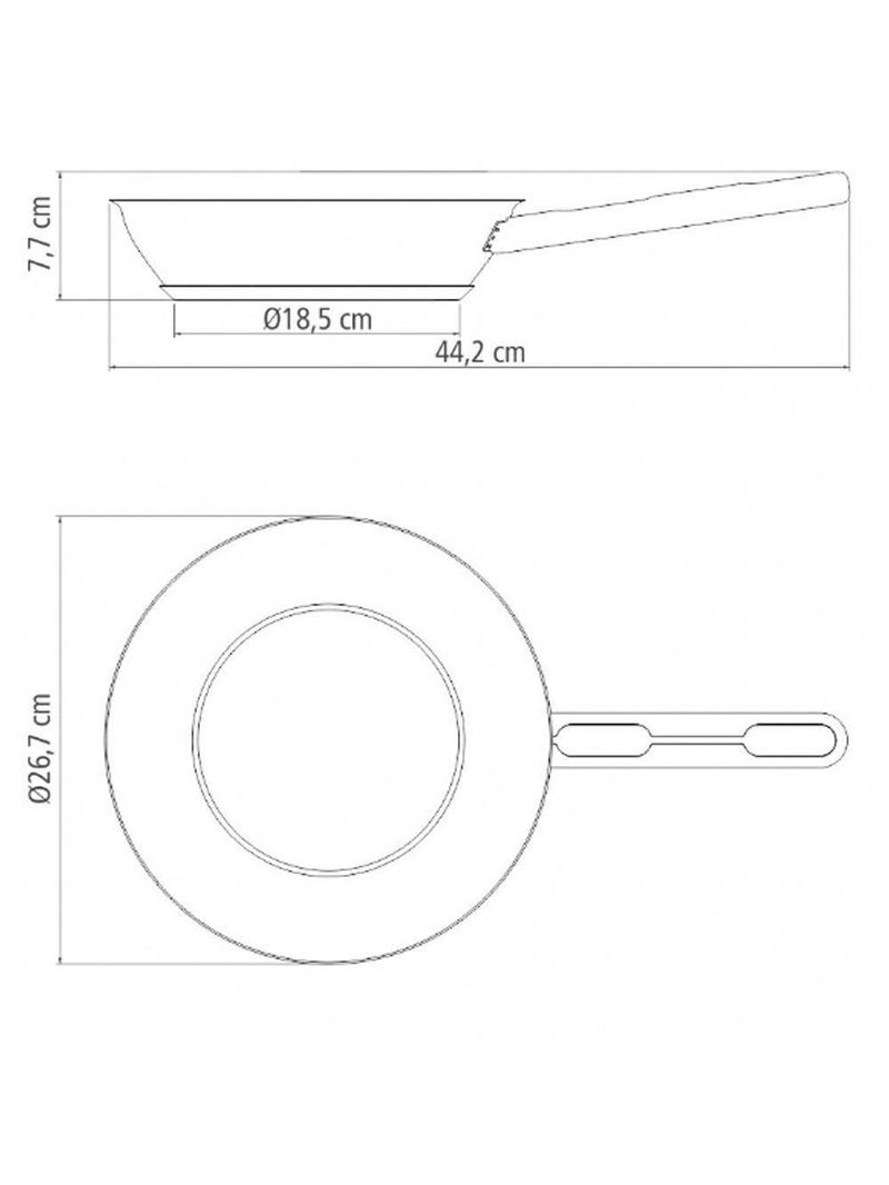 Frigideira Tramontina Allegra Em Aço Inox Com Fundo Triplo 24 Cm 2,1 L 62666241
