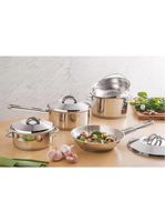 Frigideira Tramontina Allegra Em Aço Inox Com Fundo Triplo 24 Cm 2,1 L 62666241