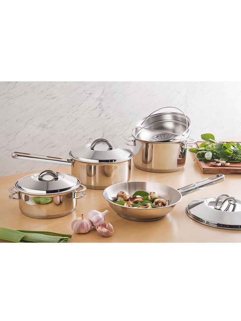 Frigideira Tramontina Allegra Em Aço Inox Com Fundo Triplo 24 Cm 2,1 L 62666241