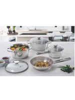 Frigideira Tramontina Allegra Em Aço Inox Com Fundo Triplo 24 Cm 2,1 L 62666241