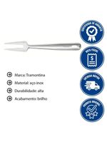 Garfo Trinchante Tramontina Extrata Para Carnes 31cm Em Aço Inox Acabamento Brilho 63815471