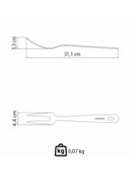 Garfo Trinchante Tramontina Extrata Para Carnes 31cm Em Aço Inox Acabamento Brilho 63815471
