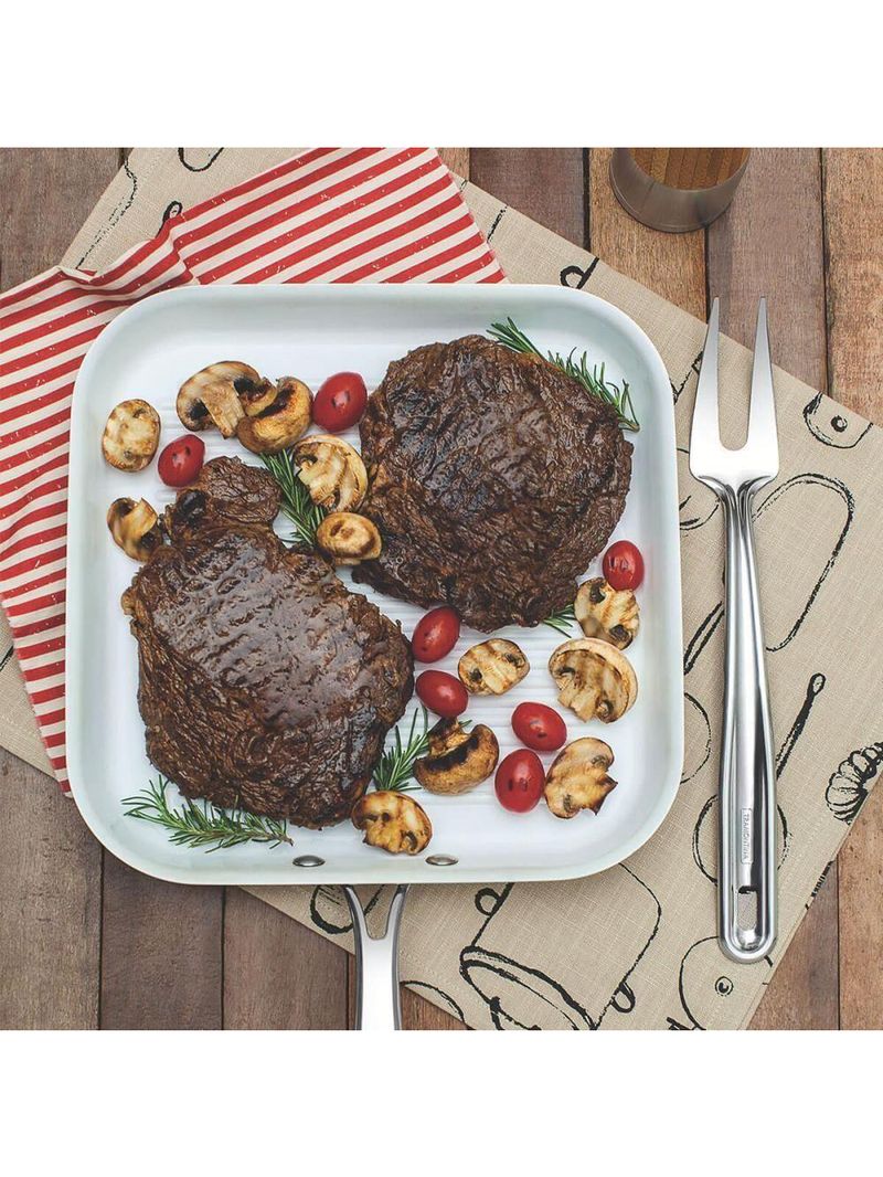 Garfo Trinchante Tramontina Extrata Para Carnes 31cm Em Aço Inox Acabamento Brilho 63815471