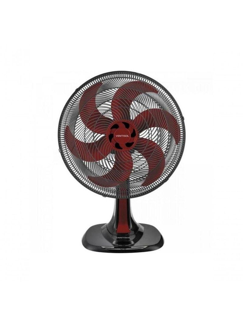 Ventisol Ventilador Mesa Turbo 6 40cm Vermelho 127v