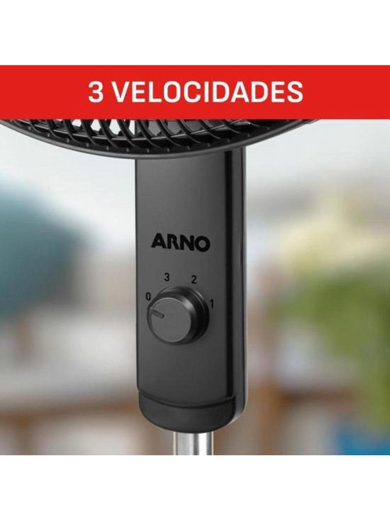 Ventilador De Coluna Arno Essential 40cm 6 Pás 140w Ve2c 220v