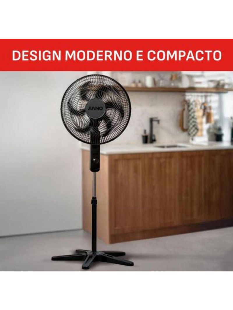 Ventilador De Coluna Arno Essential 40cm 6 Pás 140w Ve2c 220v