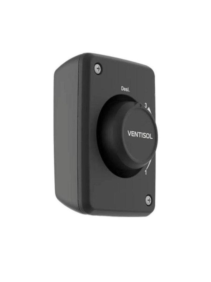 Ventilador De Parede Ventisol Oscilante 50cm Aço Preto Bivolt