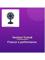 Ventisol Ventilador Mesa Turbo6 30cm Azul 220v