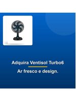 Ventisol Ventilador Mesa Turbo6 30cm Azul 220v