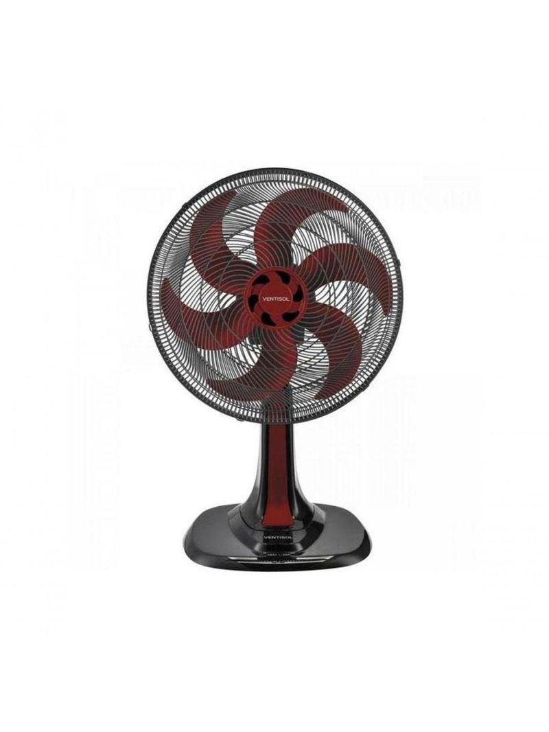 Ventisol Ventilador Mesa Turbo 6 30cm Vermelho 220v