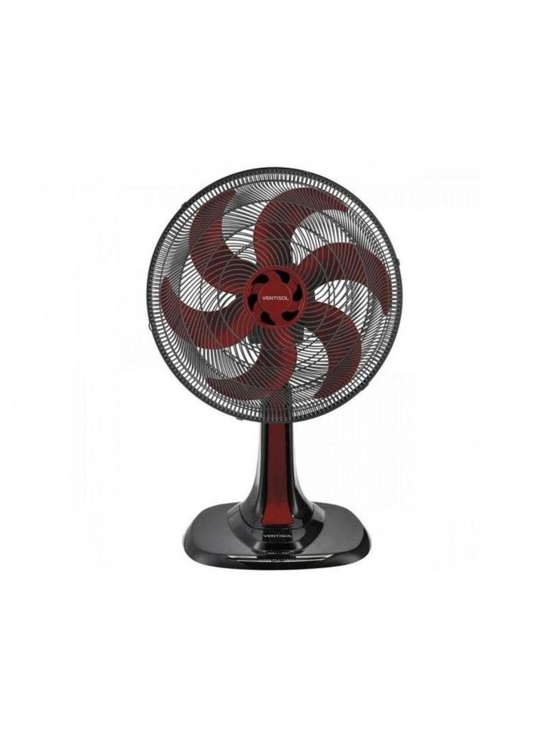 Ventisol Ventilador Mesa Turbo 6 30cm Vermelho 127v