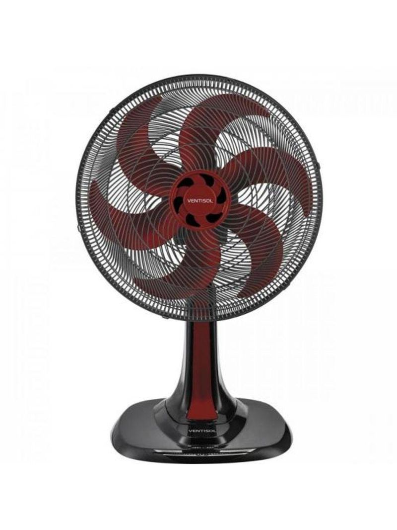 Ventilador De Mesa Ventisol Turbo 6 30cm Vermelho 127v