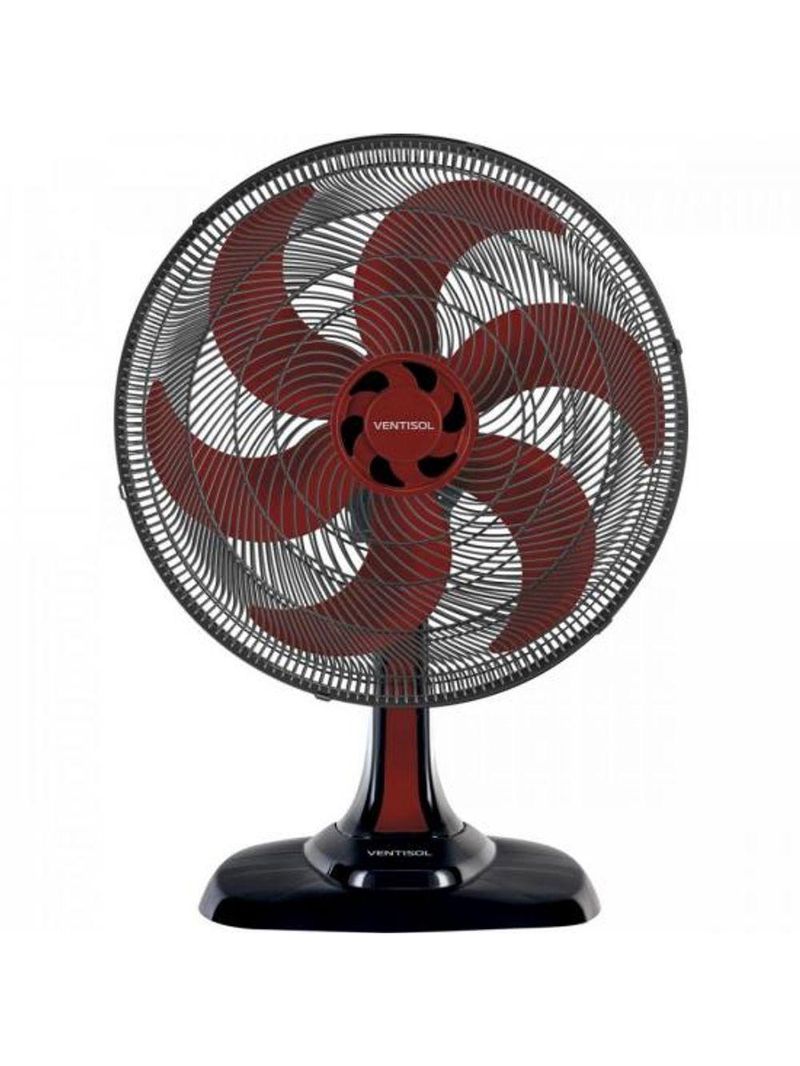 Ventilador De Mesa Ventisol Turbo 6 50cm Vermelho 220v