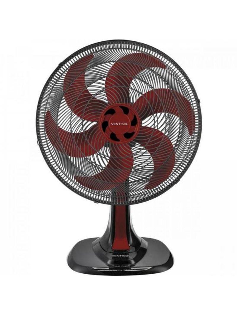 Ventilador De Mesa Ventisol Turbo 6 40cm Vermelho 127v