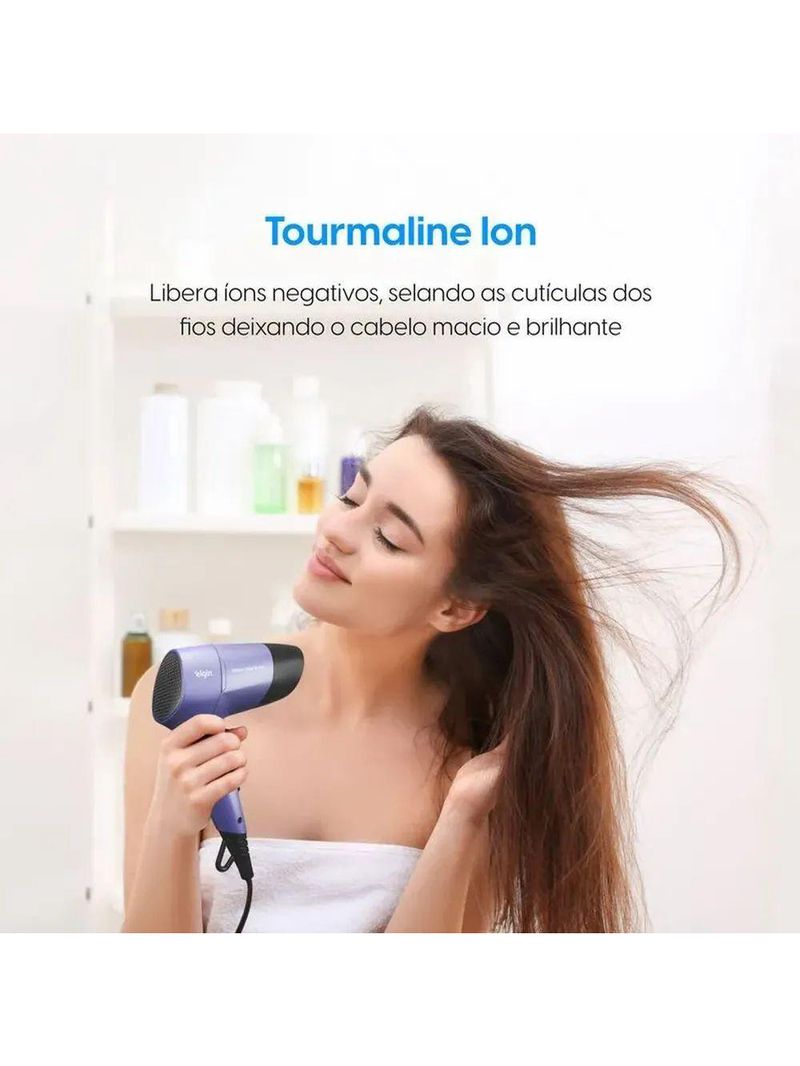Secador Glossy Color Dobrável 2 Temperaturas 1200W SECT0 Bivolt