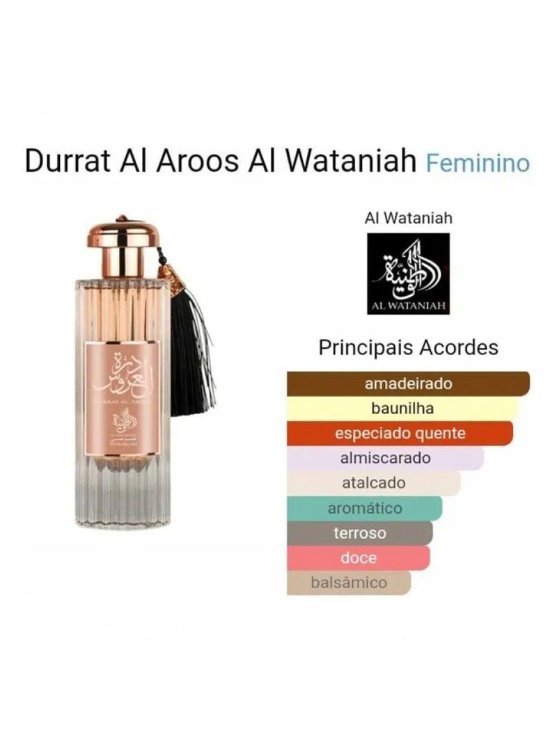 Perfume Al Wataniah Durrat Al Aroos Edp Feminino 85ml