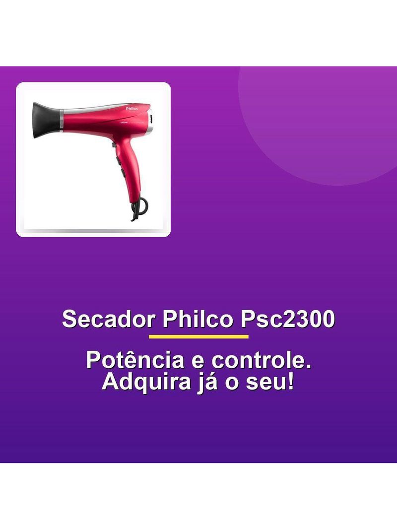 Secador Philco Psc2300 Bivolt
