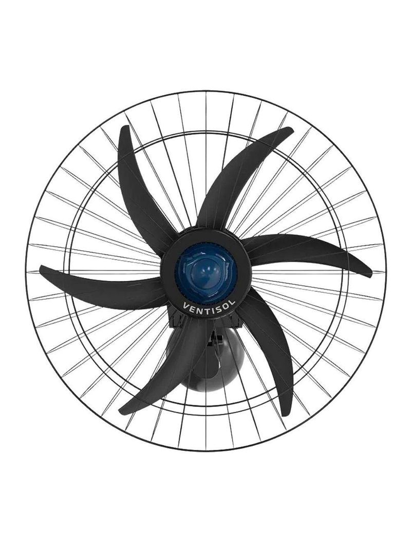 Ventilador De Parede Ventisol Falcon 60cm Preto 220V