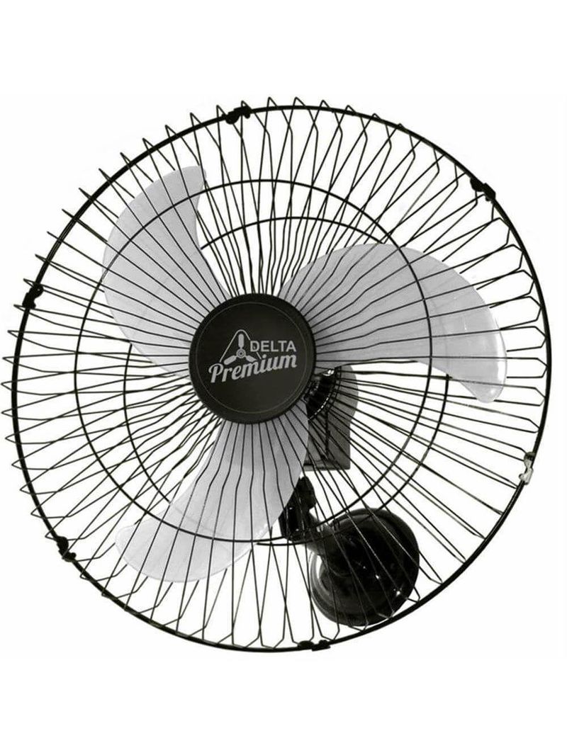 Ventilador De Parede Oscilante 60cm Premium Preto 170 Watts Bivolt - 736425 - Venti Delta