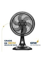 Ventilador De Mesa Britânia BVT301 60W Maxx Force Preto 220V
