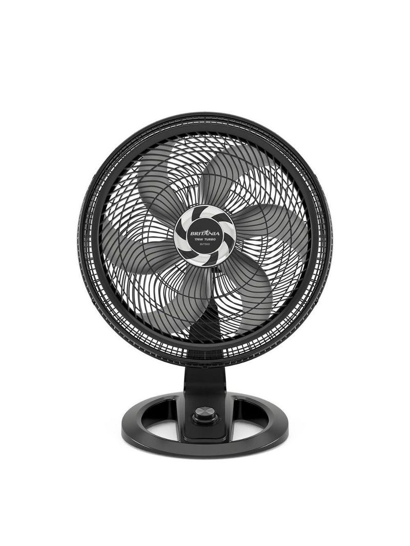 Ventilador De Mesa Britânia 2 Em 1 Maxx Force 6 Pás BVT500 Preto 110V