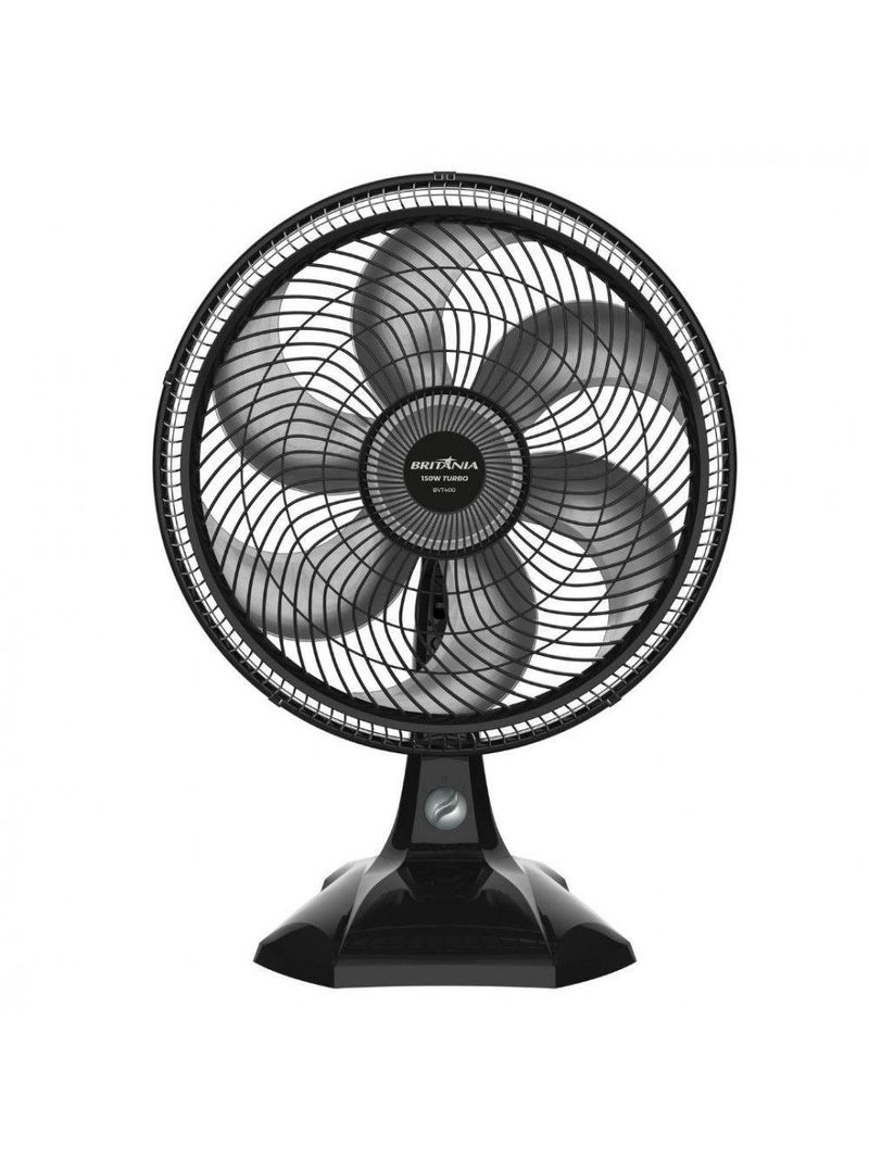 Ventilador De Mesa Britânia 3 Velocidades 40cm Bvt400 Preto 127 V
