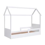 Cama Infantil Montessoriana Solteiro Branco Completa Móveis
