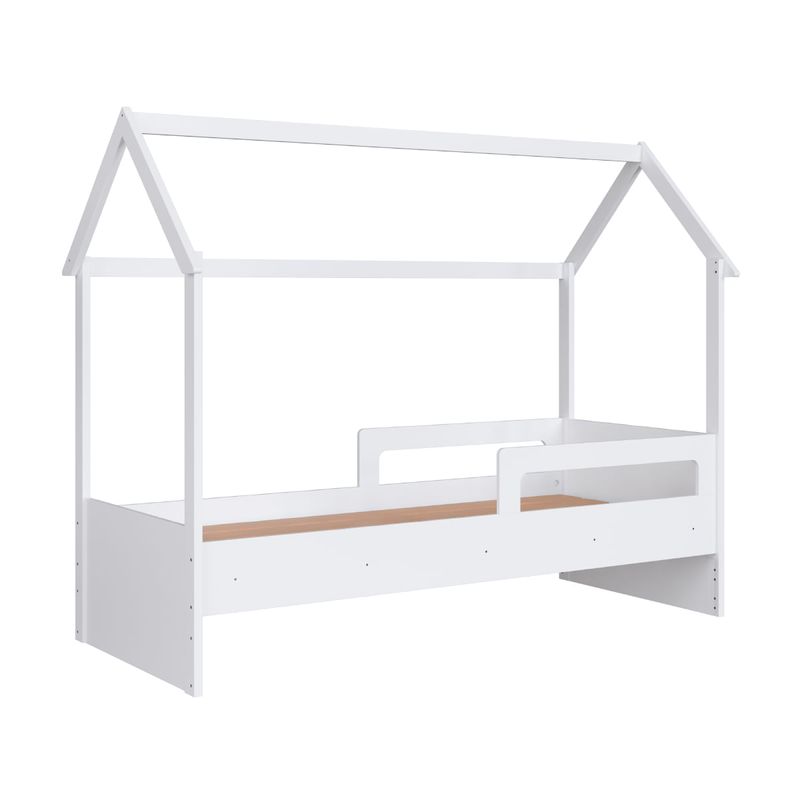 Cama Infantil Montessoriana Solteiro Branco Completa Móveis