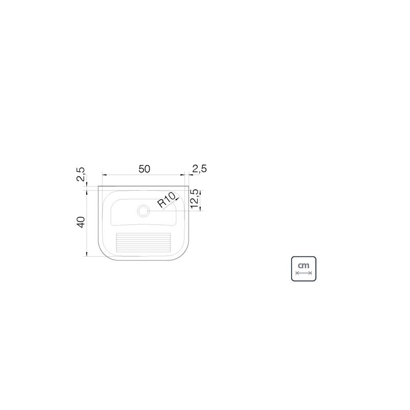 Tanque de Parede Tramontina Hera Wall 30L Aço Inox Acetinado 50x40 cm Outlet