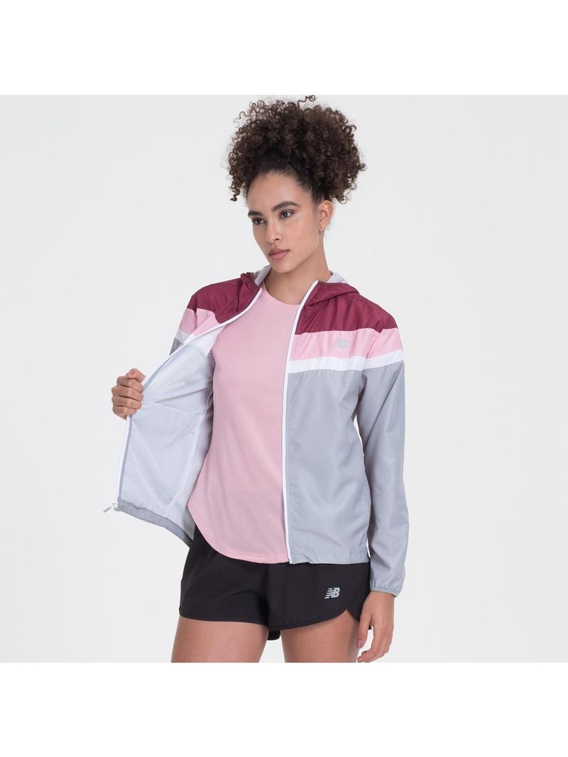 Jaqueta corta vento new balance accelerate feminino