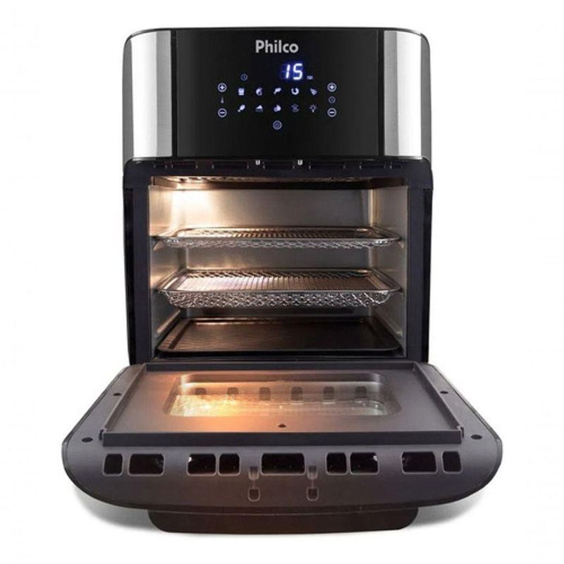 Fritadeira Air Fryer Philco PFR2250V 12L 1800W Digital Prata 110V